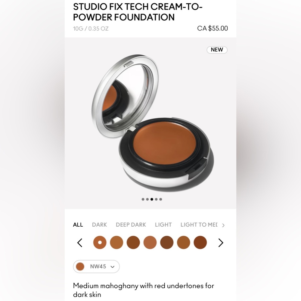 MAC Studio NW45 Fix Tech Cream to Powder - Picture 6 of 7